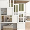 KTMBDW Wood Loft Bed with Desk : Full Size Loft Bed with Storage Staircase and Under Bed Desk Wood Bed - 4 of 4