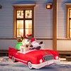 Syemin Inflatable Holiday Decorations 7.7-foot inflatable Christmas Decoration Indoor and Outdoor Christmars Decoration, Red, 90"*45"*48" - 3 of 4