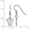 Black Bow Jewelry Sterling Silver Villanova Wildcats NCAA Dangle Earring - image 2 of 3