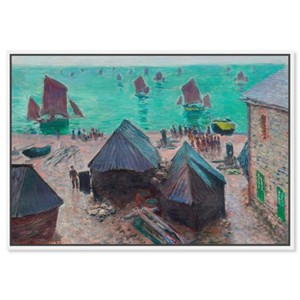 Art Remedy Monet - Departure of the boats Etretat Classic Monet Art Prints Framed - 1 of 4