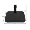 Clihome Outdoor Patio Heavy-Duty Square Umbrella Base,Can be Filled with Water or Sand,Compatible with Umbrella Poles Of 1.5/1.9 in - 4 of 4
