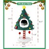 Chirstmas Cat Tree,Cat Christmas Tree Tower with Scratching Post for Indoor Large Cats,Xmas Party Decoration - 3 of 4