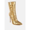 Echostage Rhinestones Embellished Metallic Boots Women - 2 of 4