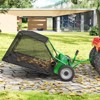 Tow Behind Lawn Sweeper, 42 Inch Wide Sweeping Path with 12 cu ft Large Capacity Hopper, Heavy Duty Adjustable Brush Height for Yard, Lawn Cleanup - 3 of 4