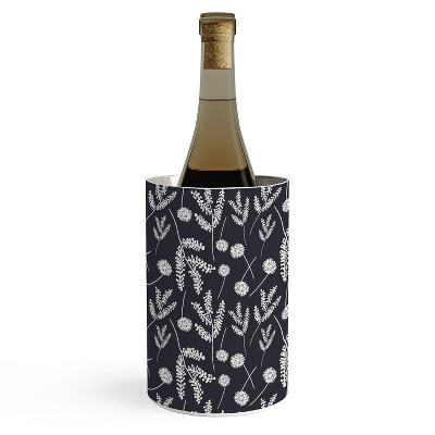 Natalie Baca Clover And Dandelion Navy Wine Chiller - Deny Designs