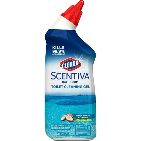 Clorox Scentiva Toilet Cleaning Gel Bleach Free Pacific Breeze