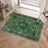 Washable Area Rug Vintage Foldable Thin Rug,Soft Low-Pile Non-Slip Stain Resistant Floor Indoor Outdoor Carpet - 4 of 4