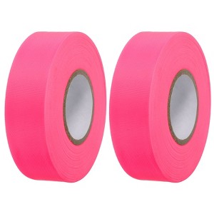 Unique Bargains PVC Non-Adhesive Flagging Tapes for Trail Outdoor 2 Pcs Pink 1" x 147 ft - 1 of 4