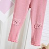 MyKids-USA Autumn Arrival Elastic Baby Kids Girls Teddy Bear Pattern Pants - 3 of 4