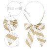 Elerevyo Women's Stylish Adjustable Elastic Band Pre-tied Stripes Bow Ties - 3 of 4