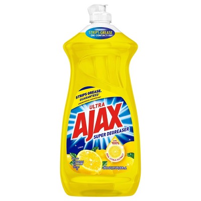 Ajax Ultra Super Degreaser Liquid Dish Soap - Lemon - 28 fl oz