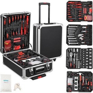 Home Tool Set Kit, 800-Piece Professional Auto Repair Tool Kit with Rolling Tool Box, General Household Mechanic Tool Sets with Aluminum Trolley Case - 1 of 4