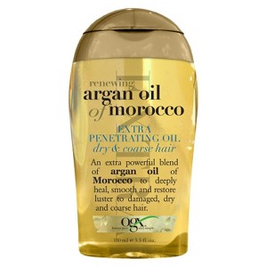 OGX Extra Strength Renewing Moroccan Argan Oil Penetrating Hair Oil Serum- 3.3 fl oz - 1 of 3