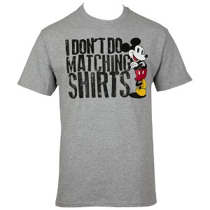 Mens Mickey Mouse I Don't Do Matching Shirts T-Shirt - 1 of 3