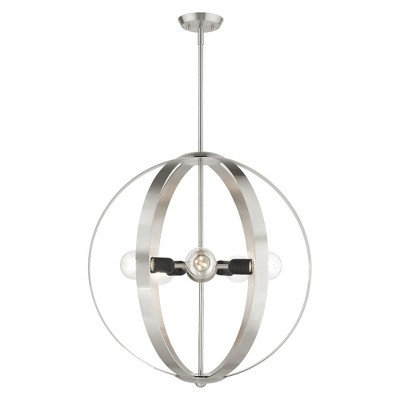 Livex Lighting Modesto 5 - Light Chandelier in  Brushed Nickel