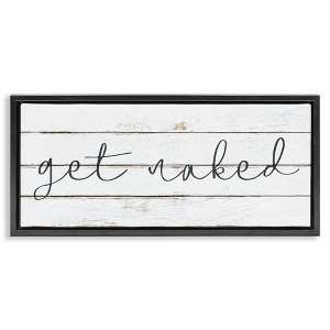 Stupell Industries Get Naked Minimal Planks, 25" x 11" - 1 of 4