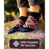 Tipi Toe Women's 20 Pairs Vivid Emoticon Rainbow Mix Colorful Patterned Low Cut/No Show Socks - 4 of 4