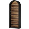 Resenkos Bookshelf, Bookcase Standing Shelf Unts,78.7" Bookshelf, Wooden Arched Bookcase Display Shelving Unit,Black - 4 of 4