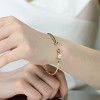 Guili Gold Plated Sterling Silver Bangle Bracelet with Freshwater Pearl, Offering a Simple and Classic Accent to Any Elegant Outfit - 3 of 3