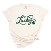 Simply Sage Market Cursive Lucky Clover  Garment Dyed Tee - 2 of 4