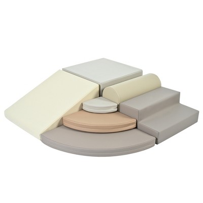 Hurry! Get VYNXARIA's 6 - in - 1 gray Climbing Foam Toys. With stairs, pads, and cylinders, it's perfect for safe, fun climbing.