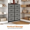 Dresser for Bedroom, Drawer Dresser Organizer Storage with 8 Drawers, Chest of Drawers with Fabric Bin, Wood Top for Bedroom, Entryway - 3 of 4