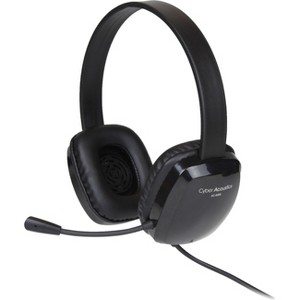 Cyber Acoustics Stereo Headset w/ Single Plug - Stereo - Mini-phone (3.5mm) - Wired - 20 Hz to 20 kHz - Over-the-head - Binaural - Circumaural - 1 of 1