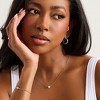 EVRY JEWELS WATERPROOF Gold or Silver Plated Single Pearl Drop Necklace - 2 of 2