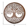 Slickblue Celtic Metal Wall Art – 12" Round Hanging Decor in 8 Irish Designs & 4 Finish Options for Home - 3 of 4