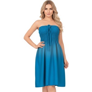 white christmas dresses Haute Monde Denim Pintuck Tube Dress main image 1