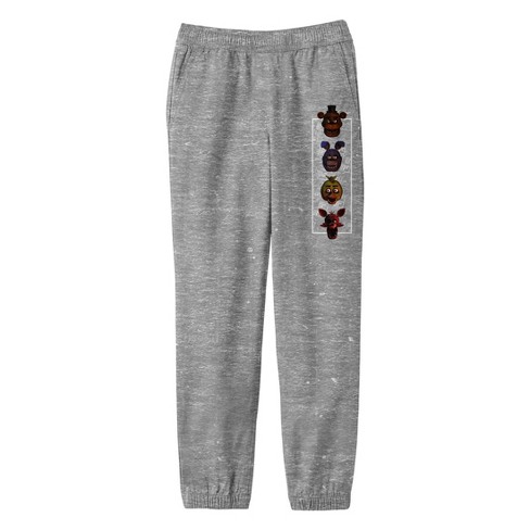 Five Nights At Freddy'S Freddy, Bonnie, Chica, and Foxy Junior's Heather  Athletic Pants-S