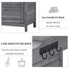 Gulches Rustic Gray Garden Potting Bench with Planter Stands and Holders, 39" Outdoor Workstation - 4 of 4