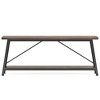 Resenkos Nightstand,Bedside End Table,Wood End Table, Narrow Side Table Nightstand with 2 Drawers,Walnut Brown - 3 of 4