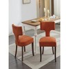 23.23"Upholstered Farmhouse Accent Chairs - 2 of 4