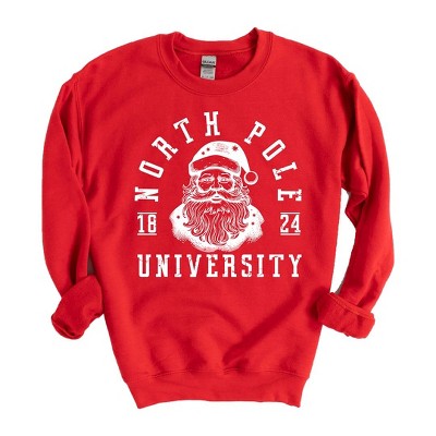 Simply Sage Market Women's Graphic Sweatshirt North Pole Santa 1824