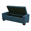 CAVINAS 50.25" Storage Bench, Modern Bench Ottoman with Hinged Lid and Wooden Legs, Upholstered End of Bed Bench for Bedroom, Entryway - 2 of 4