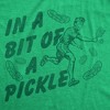 Mens Funny T Shirts In A Bit Of A Pickle Sarcastic Pickleball Graphic Novelty Tee For Men - Crazy Dog Men's T Shirt for Pickleball Fans - 2 of 4