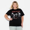 Women's Nirvana Short Sleeve Graphic T-Shirt - Black - 2 of 3