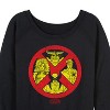 Women's - Marvel - X-Men Logo Characters Lightweight French Terry Wide Neck Long Sleeve Shirt - 2 of 4