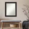 22" x 28" Trio Framed Wall Mirror Oil Rubbed Bronze - Amanti Art: Modern Beveled Glass, No Assembly Required - 4 of 4