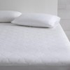 SEVOBAL Mattresses Cotton Percale Quilted Mattress Pad with Moisture Absorption and Plush Comfort for Bedroom, White, 80"*60"*0.8" - 4 of 4