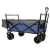 Whisen 480Lbs Collapsible Wagon with Canopy, 7" All-Terrain Wheels, Lightweight Foldable Wagon, Large Capacity - 2 of 4