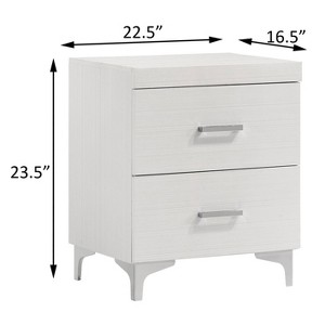 Gulches Classic 2 Drawer Nightstand English Dovetail Construction, 3/4 Extension, Metal Center Glides for Smooth Use - 1 of 4