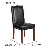 Flash Furniture HERCULES Hampton Hill Series Parsons Chair with Accent Nail Trim - 3 of 4