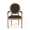 Set of 4 Judith French Country Wood Upholstered Dining Chairs - Christopher Knight Home - 3 of 4