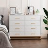 8-Drawer Large Dresser for Bedroom-Wood TV Stand & Wide Storage Chest,Multi-Scene Organizer for Closet - 3 of 4