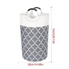 82L Laundry Basket Portable Foldable Home Laundry Storage Bag Cotton Hamper For Kids Toys Storage Dirty Clothes Basket Bag - 3 of 4