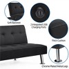 Yaheetech Modern Fabric Convertible Futon Sofa Bed with USB Ports - 3 of 4