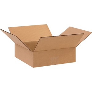 8" x 8" x 3" Shipping Boxes 32 ECT Brown 25/Bundle (883) - 1 of 4