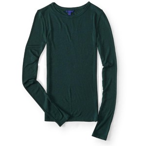 Aeropostale Womens Slim Fitting Ribbed Graphic T-Shirt - 1 of 1